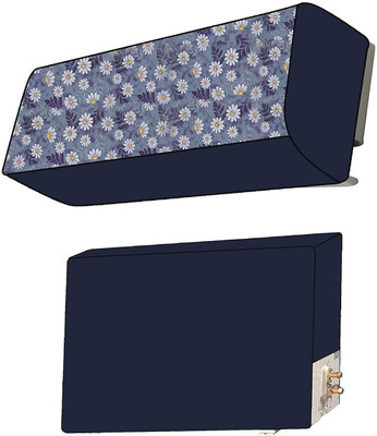 Wings Star Air Conditioner  Cover(Width: 106 cm, Blue)