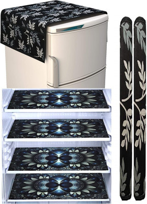 RichBox Refrigerator  Cover(Width: 54 cm, Black)