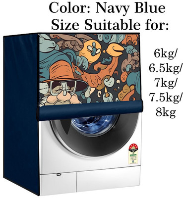Declooms Front Loading Washing Machine  Cover(Width: 61 cm, Blue)