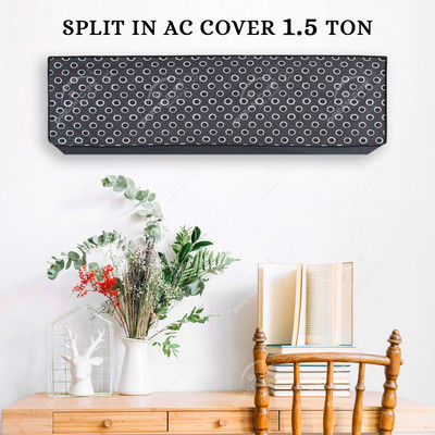 Dream Care Air Conditioner  Cover(Width: 111.76 cm, Grey, Black)