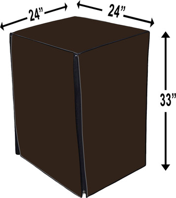 SVASTI Front Loading Washing Machine  Cover(Width: 60.8200000000004 cm, Brown)
