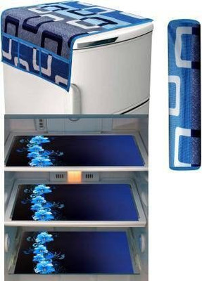 RichBox Refrigerator  Cover(Width: 97 cm, Blue)