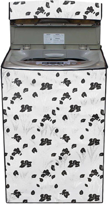 Star Weaves Top Loading Washing Machine  Cover(Width: 59 cm, Black & Silver)