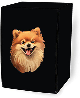 Delideal Front Loading Washing Machine  Cover(Width: 66 cm, Black)