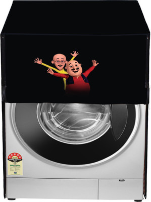 Delideal Front Loading Washing Machine  Cover(Width: 54 cm, Black)