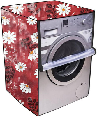KingMatters Front Loading Washing Machine  Cover(Width: 63 cm, RED, WHITE)
