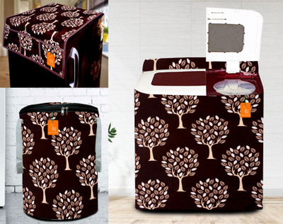 RELOOK INDUSTRIES Semi-Automatic Washing Machine  Cover(Width: 79 cm, Brown)