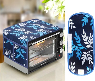Wishland Microwave Oven  Cover(Width: 35.56 cm, Blue Leave)