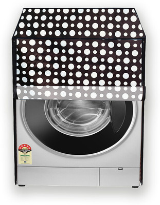 Hizing Front Loading Washing Machine  Cover(Width: 66 cm, Black, White)