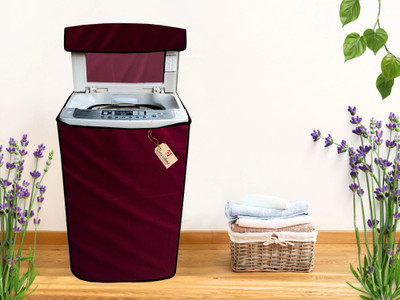 GURU ISHMA Top Loading Washing Machine  Cover(Width: 66.04 cm, Maroon)