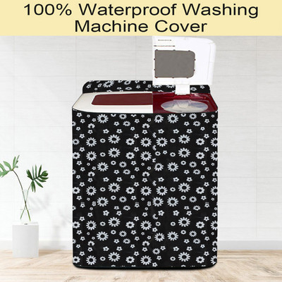 Kanushi Industries Semi-Automatic Washing Machine  Cover(Width: 83 cm, Black)