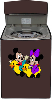 ME AND ME Front Loading Washing Machine  Cover(Width: 69 cm, Brown, Yellow)