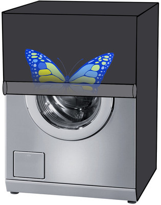 KVAR Front Loading Washing Machine  Cover(Width: 71 cm, Grey)