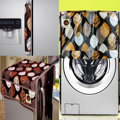 Comfort House Front Loading Washing Machine  Cover(Width: 58.42 cm, Brown)