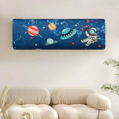 DARSHANAM WORLD Air Conditioner  Cover(Width: 97 cm, blue)