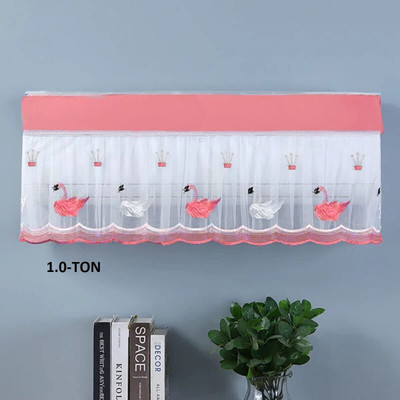 Sahaj Creation Air Conditioner  Cover(Width: 91 cm, pink)
