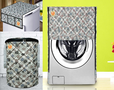 Kanushi Industries Front Loading Washing Machine  Cover(Width: 58 cm, Grey)