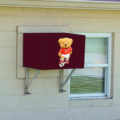 JM Homefurnishings Air Conditioner  Cover(Width: 78 cm, Maroon)