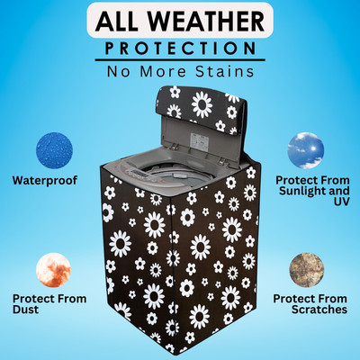 nurafiya Top Loading Washing Machine  Cover(Width: 53 cm, Multicolor)
