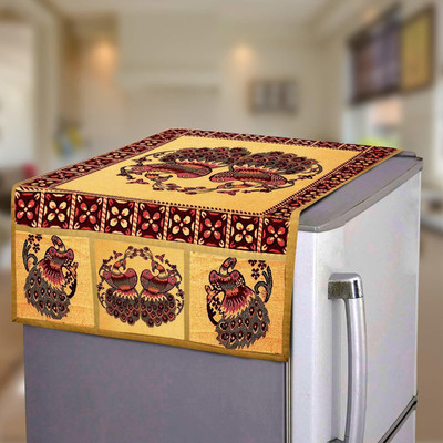 E-Retailer Refrigerator  Cover(Width: 53 cm, Golden)