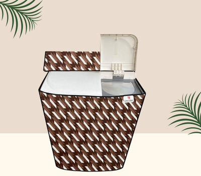 GURU-ISHMA Semi-Automatic Washing Machine  Cover(Width: 82.55 cm, Brown, Silver)
