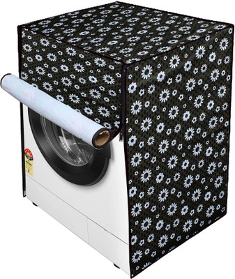 Star Weaves Front Loading Washing Machine  Cover(Width: 59 cm, Black)