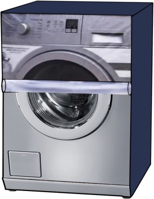 KVAR Front Loading Washing Machine  Cover(Width: 68 cm, Blue, TRANSPARENT)