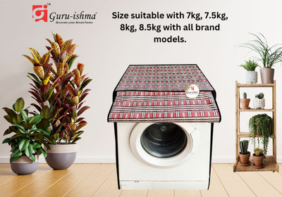 GURU-ISHMA Front Loading Washing Machine  Cover(Width: 60.96 cm, brown)