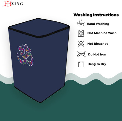 Hizing Top Loading Washing Machine  Cover(Width: 64 cm, Blue, Pink)