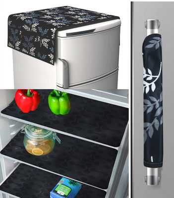 GRISHA Refrigerator  Cover(Width: 53 cm, Black)