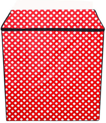 Housz Nation Semi-Automatic Washing Machine  Cover(Width: 82 cm, Red, White)