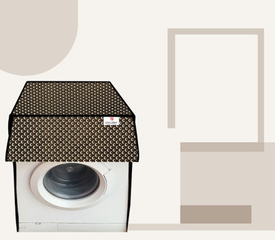 GURU-ISHMA Front Loading Washing Machine  Cover(Width: 60.96 cm, Grey, White, Black)