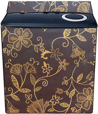 Archistylo Semi-Automatic Washing Machine  Cover(Width: 83 cm, Yellowish, Wenge)