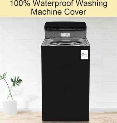 Crosmo Top Loading Washing Machine  Cover(Width: 58 cm, Black)