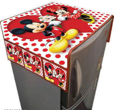 GRISHA Refrigerator  Cover(Width: 53 cm, Red)
