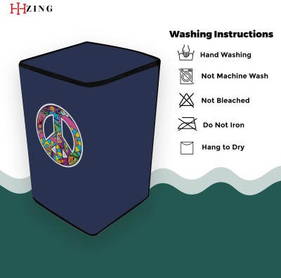 Hizing Top Loading Washing Machine  Cover(Width: 61 cm, Blue, Purple)
