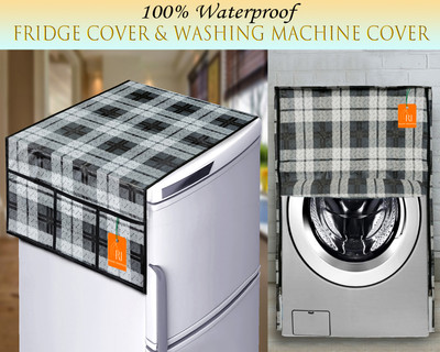 RELOOK INDUSTRIES Front Loading Washing Machine  Cover(Width: 58 cm, Black)