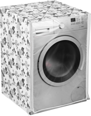 AMPEREUS Front Loading Washing Machine  Cover(Width: 64 cm, Half White and Grey)