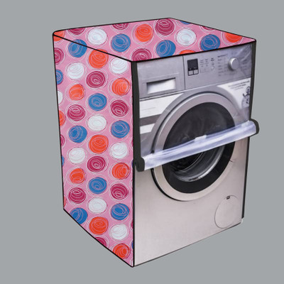 Nitasha Front Loading Washing Machine  Cover(Width: 61 cm, Cream, Blue, White, Orange)