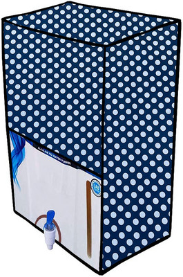 Homeify Water Purifier  Cover(Width: 28 cm, White, Blue)