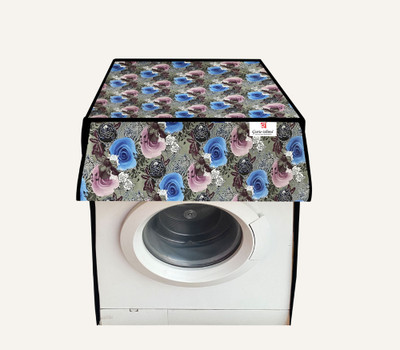 GURU-ISHMA Front Loading Washing Machine  Cover(Width: 60.96 cm, Blue, Pink)