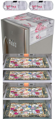 Crosmo Refrigerator  Cover(Width: 53 cm, Multicolor)