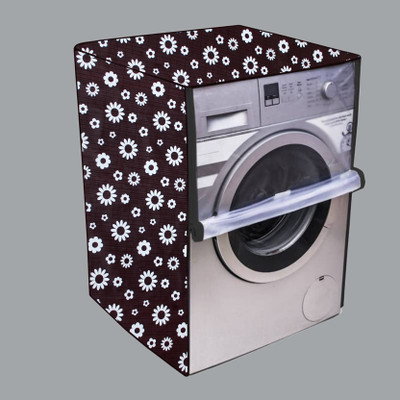 Nitasha Front Loading Washing Machine  Cover(Width: 60 cm, Brown, White)