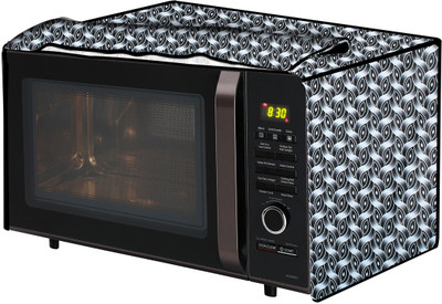 The Furnishing Tree Microwave Oven  Cover(Width: 54 cm, Interlocked Ropes Pattern Grey)