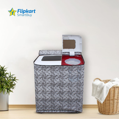 Flipkart SmartBuy Semi-Automatic Washing Machine  Cover(Width: 80 cm, Silver)