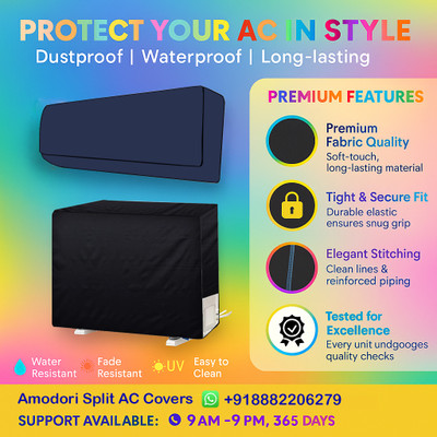 Amodori Air Conditioner  Cover(Width: 114.3 cm, Blue)