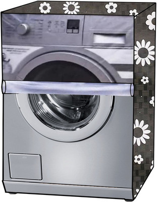 KVAR Front Loading Washing Machine  Cover(Width: 68 cm, TRANSPARENT, Gray)