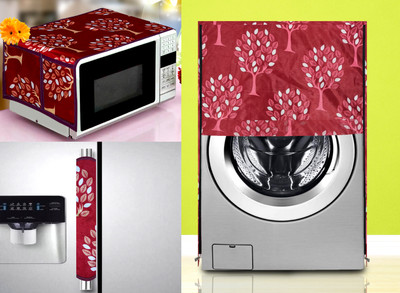 Comfort House Front Loading Washing Machine  Cover(Width: 58.42 cm, Maroon)