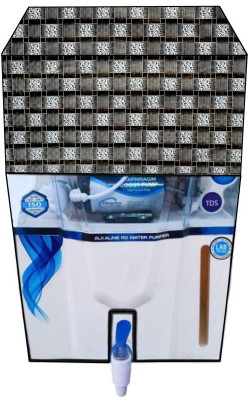 Auf Water Purifier  Cover(Width: 42 cm, Brown,White)