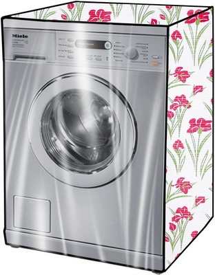 KVAR Front Loading Washing Machine  Cover(Width: 70 cm, Pink, Green)